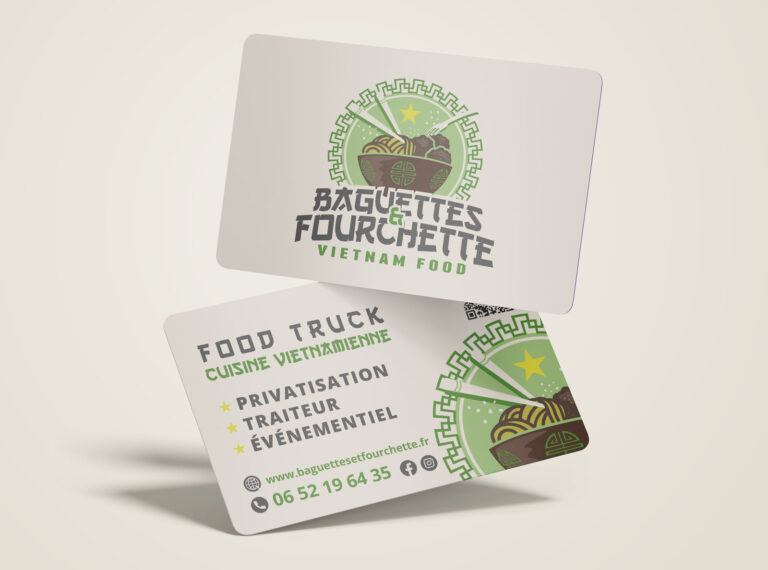 Cartes de visite pour food truck asiatique