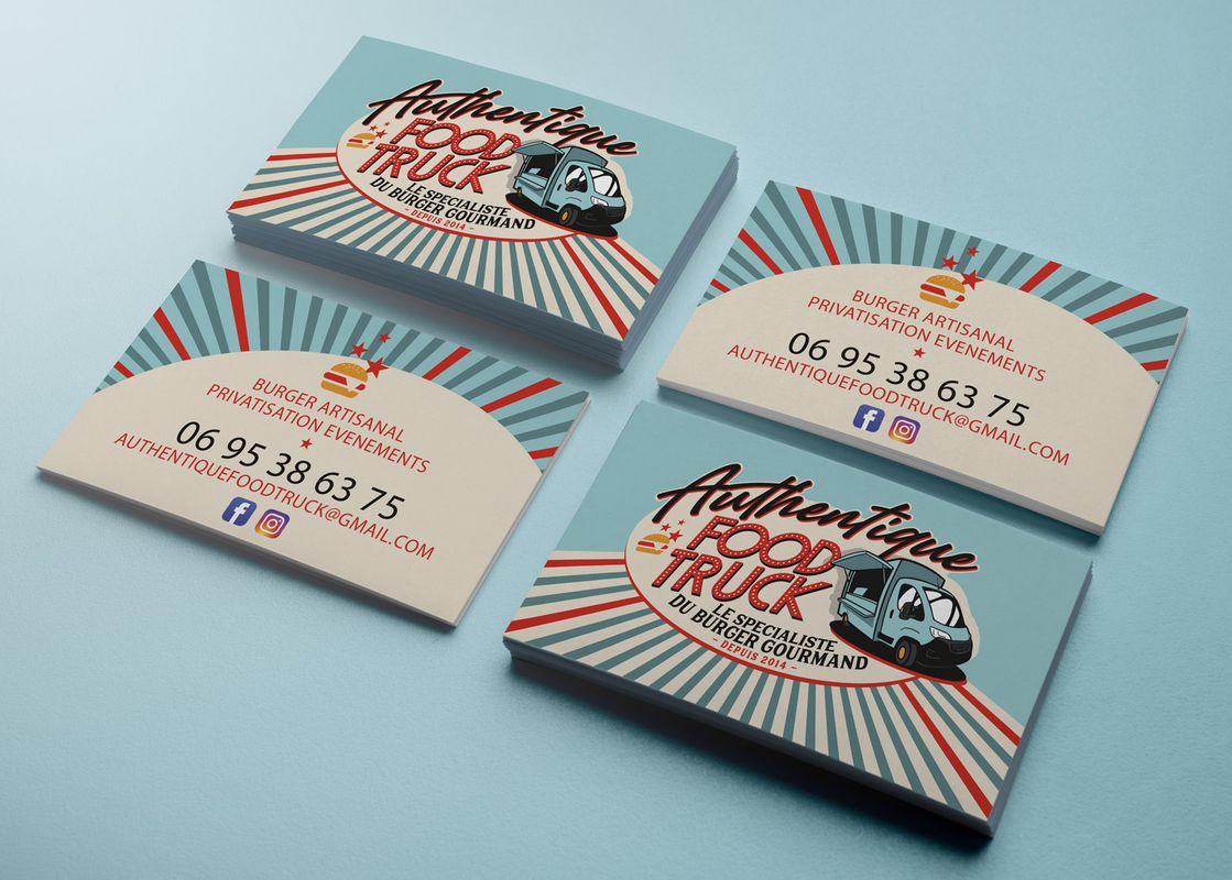 Carte de visite · Authentic Foodtruck · Gironde