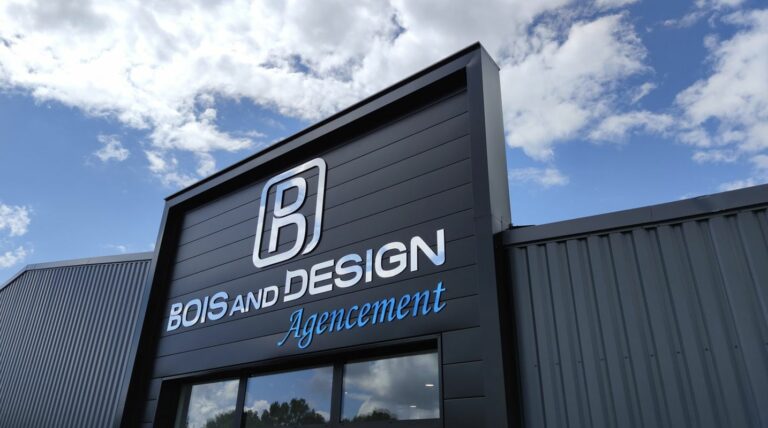 Enseigne decoupe Bois and Design Latresne 02 · Allgraphik