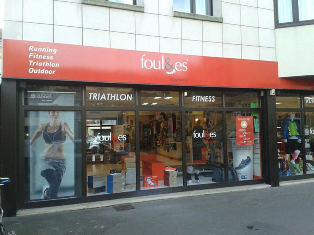 Adhésif vitrine · Foulées · Mérignac