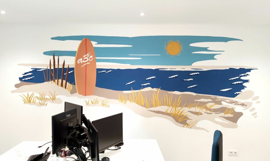 Décor mural peint · A3C · Portets