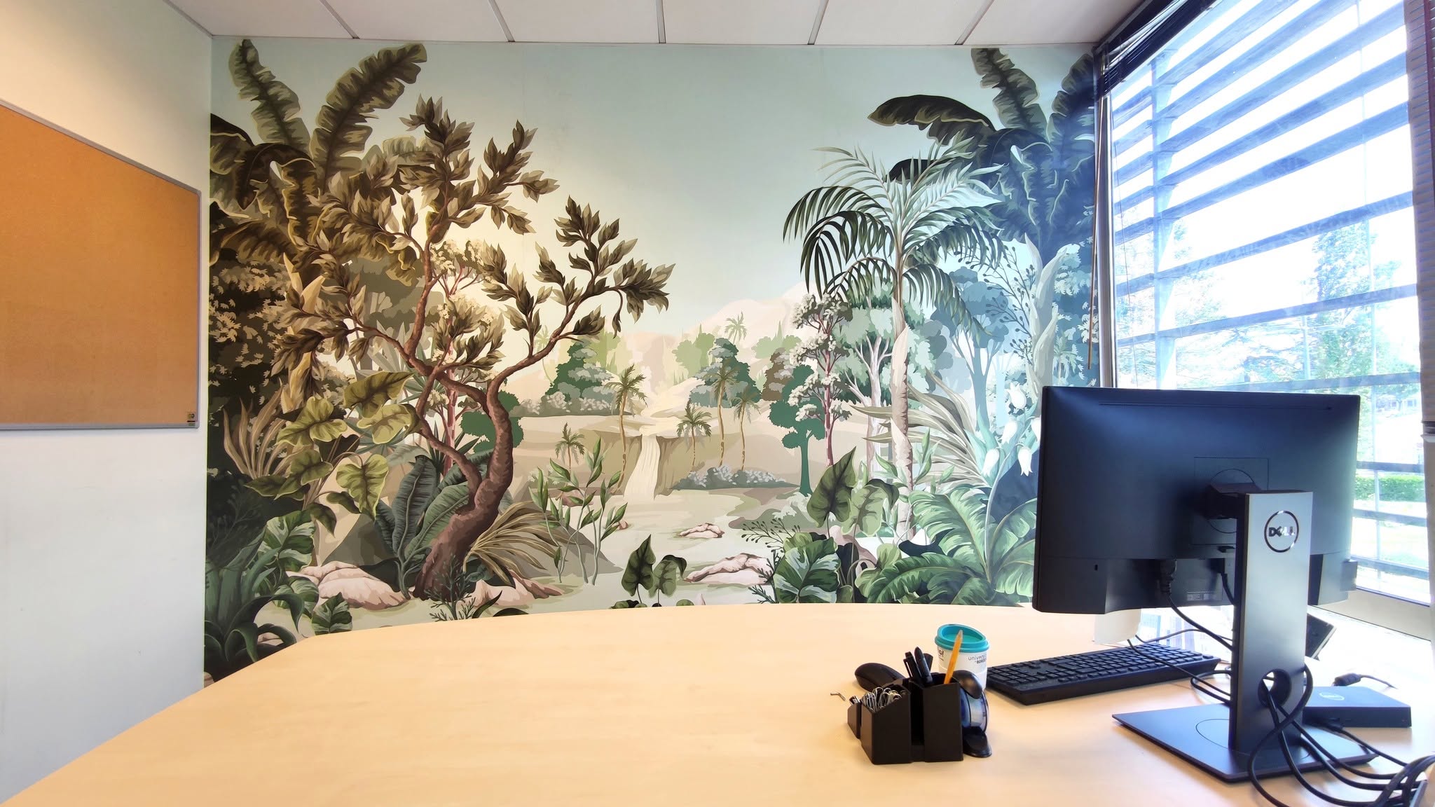 Décor mural imprimé · bureaux · jungle