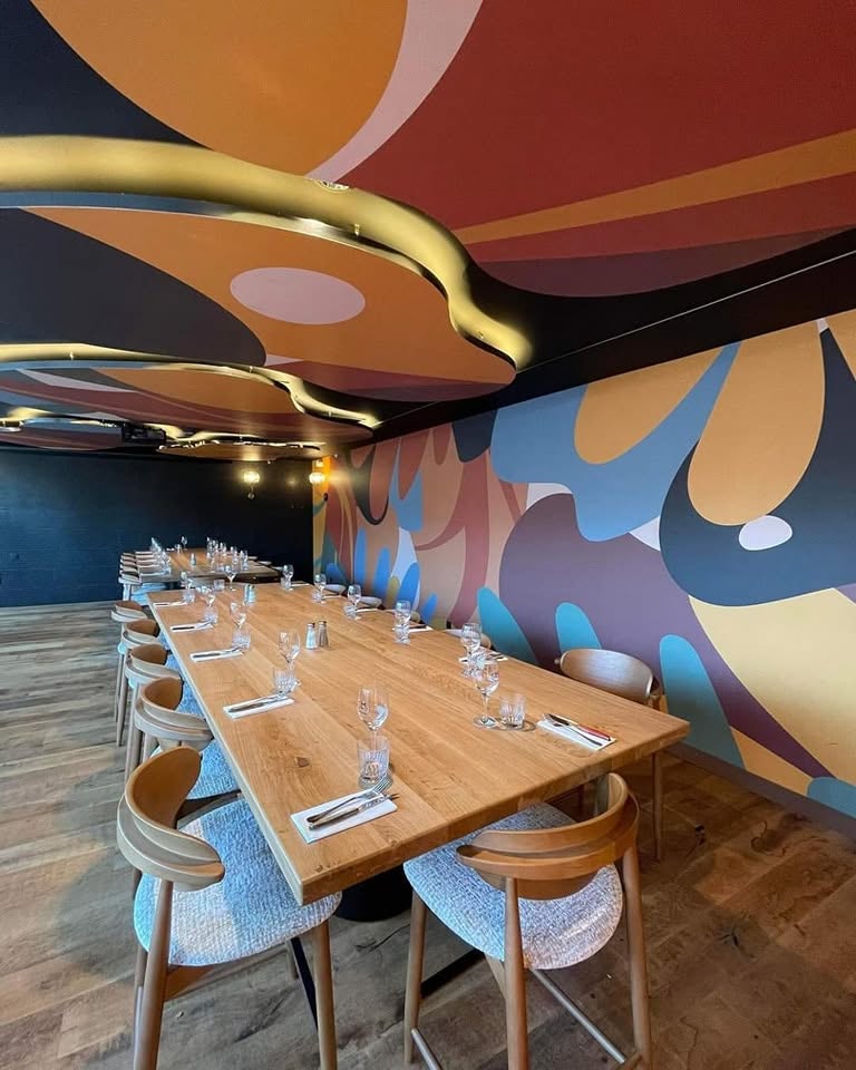 Décor mural imprimé · restaurant · salle