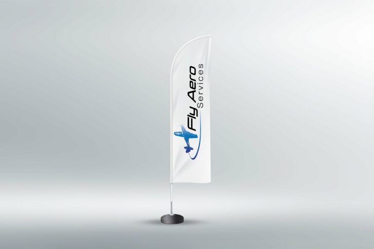 Drapeau publicitaire Fly Aero Services