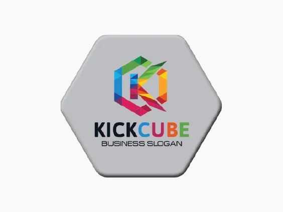 Badge hexagone 65 × 58 mm