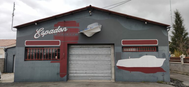 Décor peint de façade préparateur de bateaux – Saint-Sever-de-Saintonge – vue 6
