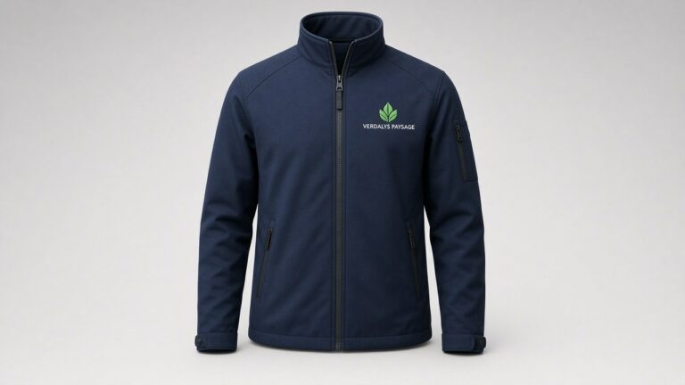 Exemple de personnalisation : softshell brodé avec logo