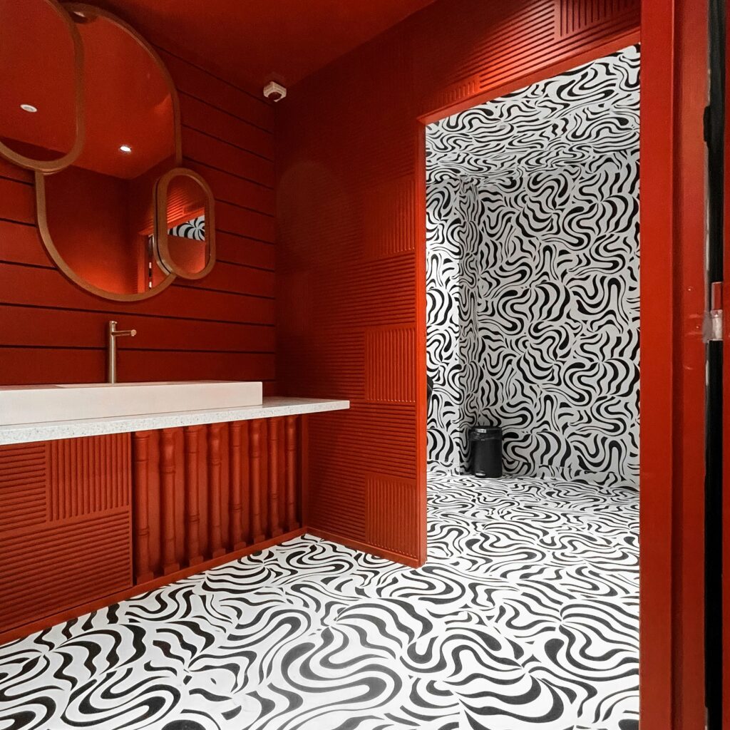 Décor immersif restaurant chocolaterie Bordeaux – détail