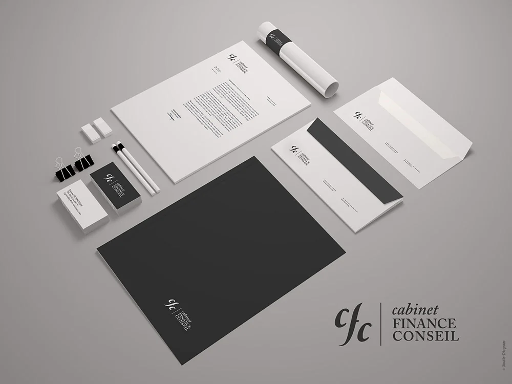 Papeterie CFC Cabinet Finance Conseil en mise en situation