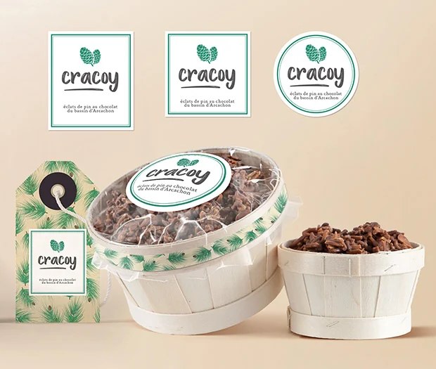 Identité visuelle, étiquettes et packaging Cracoy – vignette, création à Bordeaux