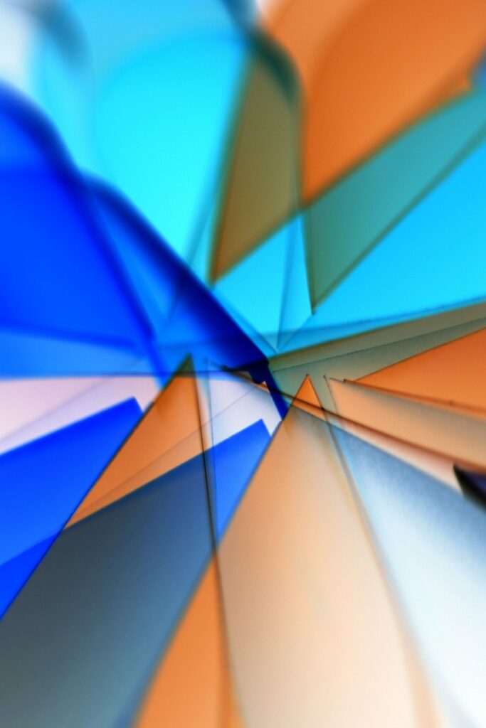 Illustration : couleurs vives sur verre