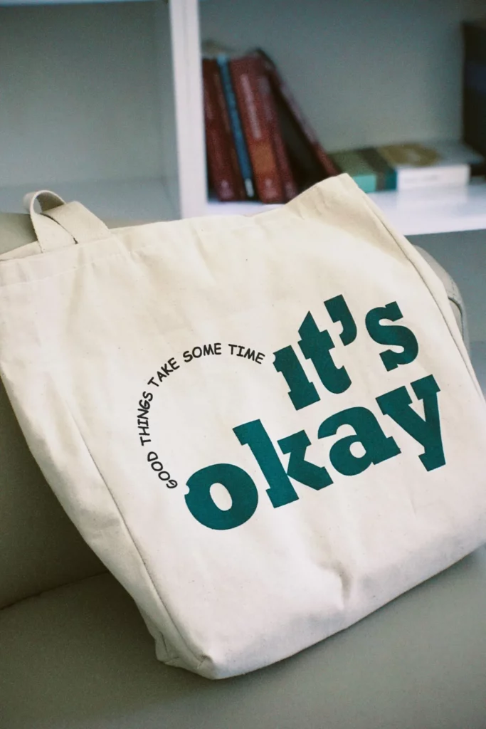 Tote bag en coton imprimé
