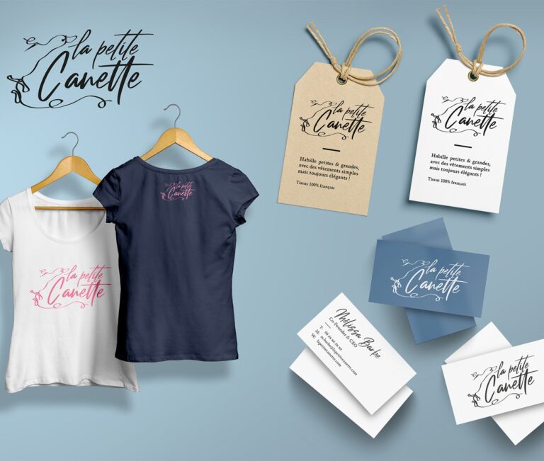 Naming et logo La petite Canette – vignette, création à Bordeaux
