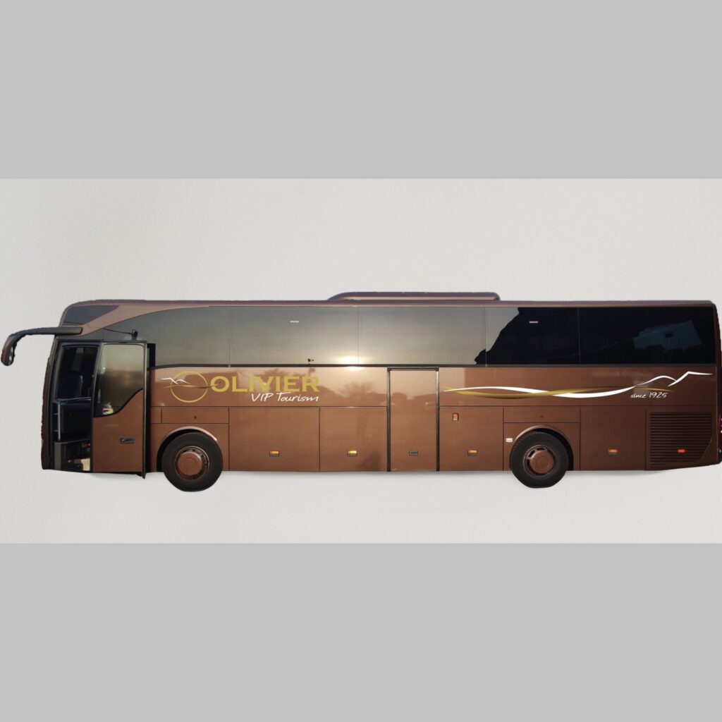 Marquage véhicule transport voyageurs Gironde flanc