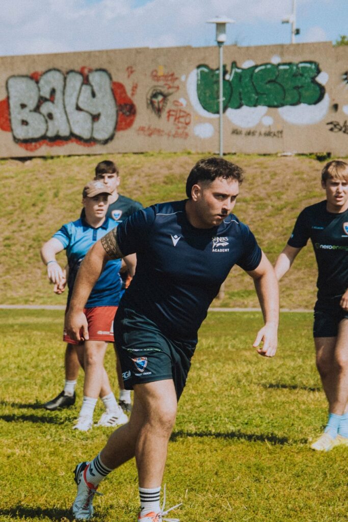 Entraînement d’une équipe de rugby